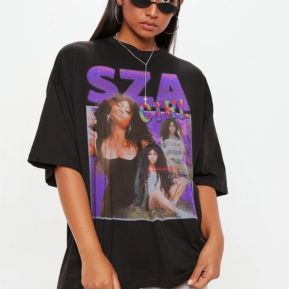 SZA CTRL T shirt Shirt Sza Printed Graphic Tee Ctrl Fan Good Days Rap Hip hop |