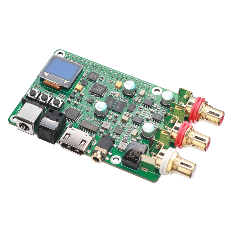 

New Raspberry Pi DAC audio decoder board ES9038Q2M hifi fever coaxial fiber I2S DSD512 digital