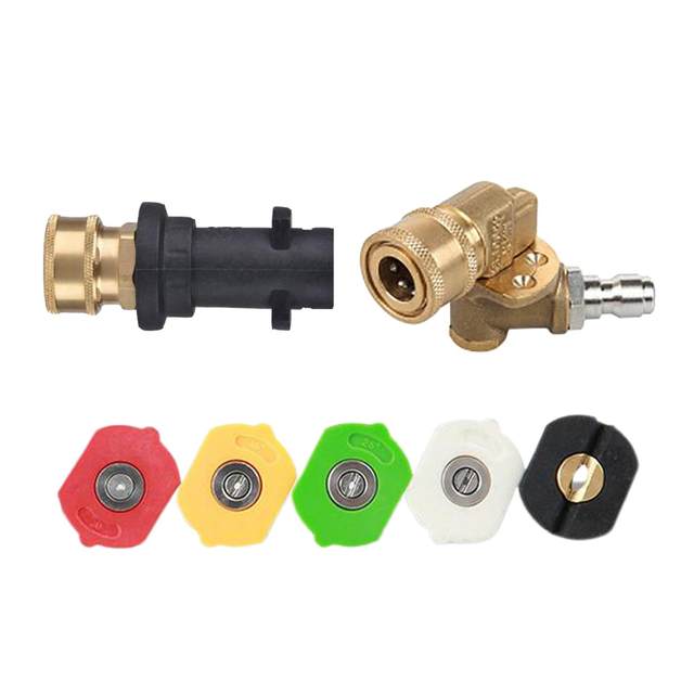 Pressure Washer Adapter Set 1/4`` Quick Connector Set for Garden Car Washing