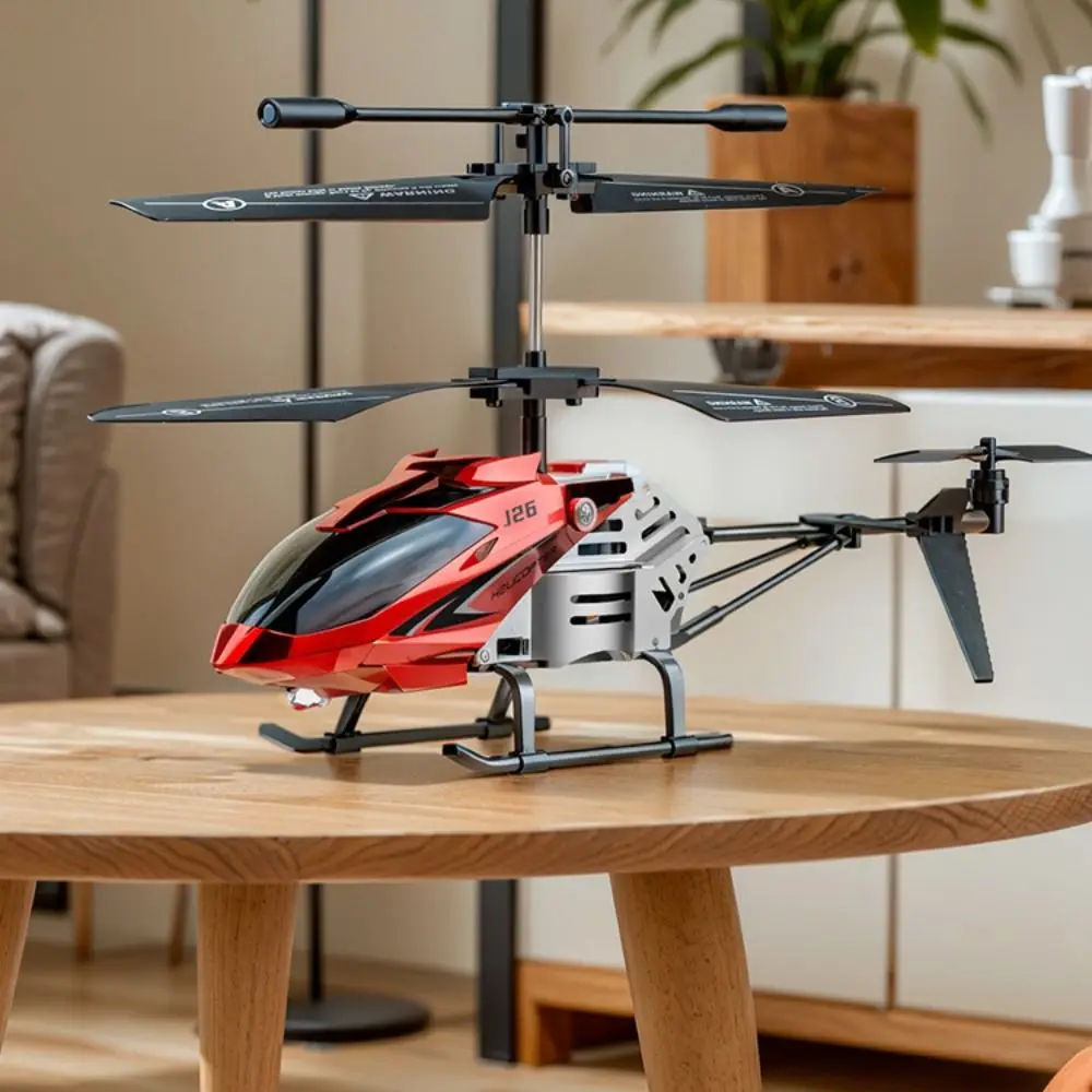 Metal Alloy RC Helicopters Silver Red Pink 3.5 Channels Flying Helicopter Toy Rechargeable USB Charging Mini