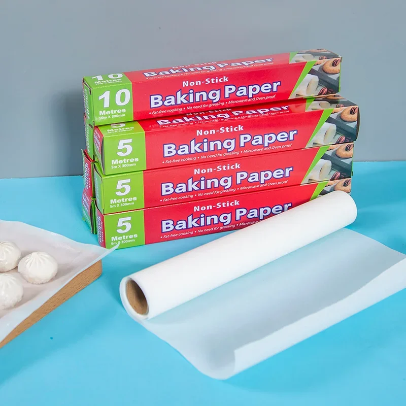 Ossayi Non-stick Oilpaper Baking Paper High temperature resistance Oil-proof  Oven Barbecue Steamed Paper 5M 10M