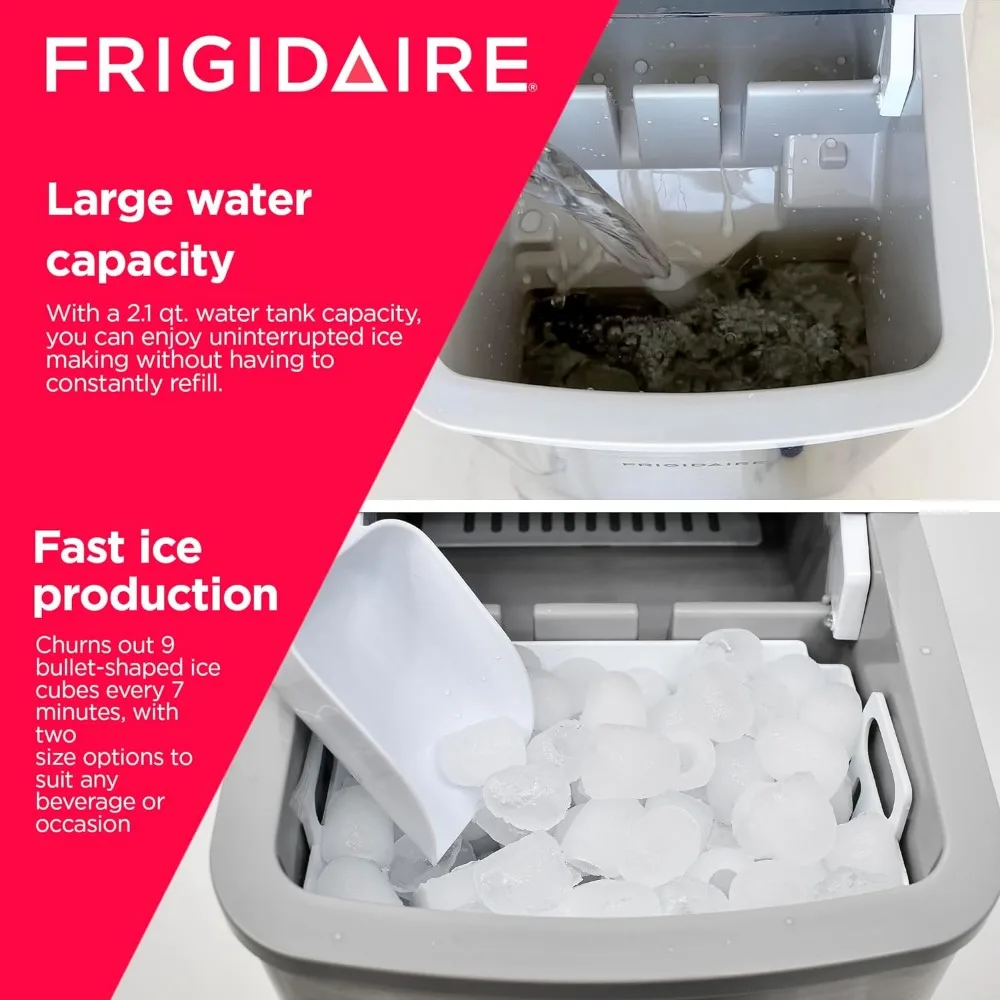 Countertop Ice Maker, Compact Machine, 26 lbs per day, Stainless 4