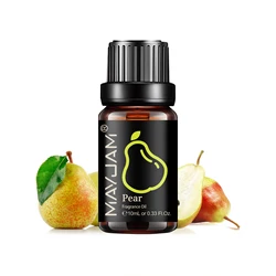 Fruit Fragrance Oil Collection - Strawberry, Watermelon, Mango, Coconut, Cherry Scent for Aromatherapy and Crafting (Pear)