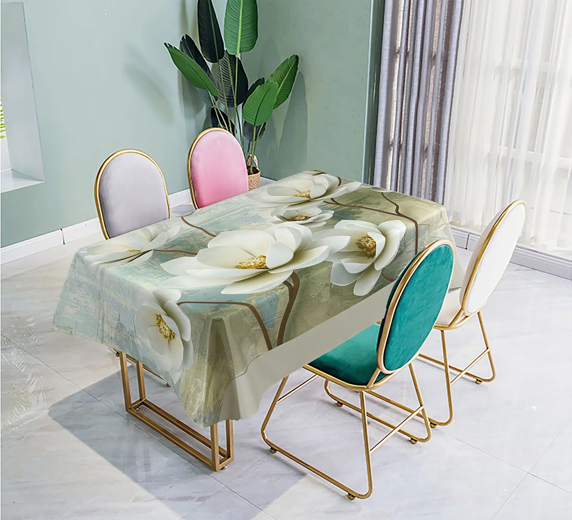 

Modern Minimalist Tablecloth Home Dining Table Coffee Table Decoration Picnic Rectangular Oil-proof Tablecloth Nappe De Table