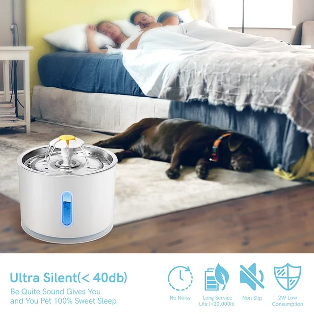 Automatic Cat Water Fountain Pet Bowl Stainless Steel Dog Water Drinking Water Dispenser Feeder Cat Accessories Pet Manufacturer 6