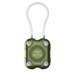 Eayburst Waterproof AirTag Holder - Secure GPS Tracker Cover - 2 pcs (Green)