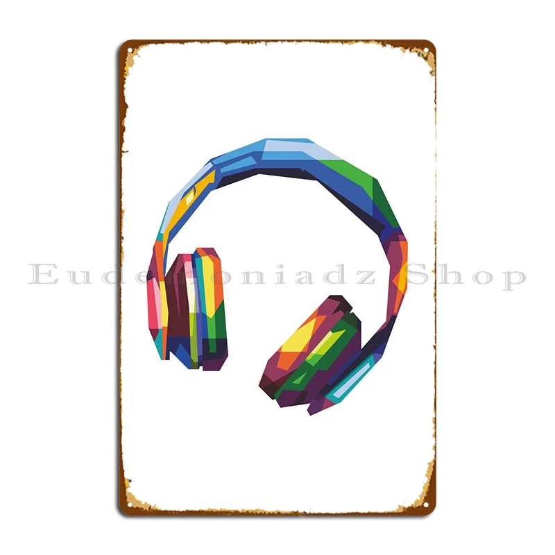 Headset Gaming Art Popart Metal Signs Iron Cinema Retro Living Room Pub Tin Sign Poster