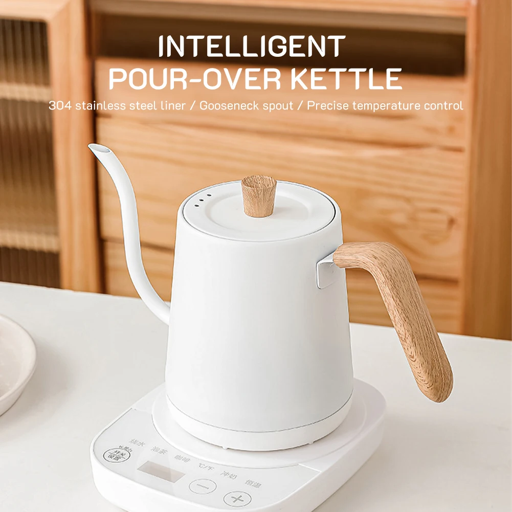 Electric Gooseneck tea Coffee Kettle 800ml Variable Temperature  Control/Presets
