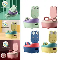 Cartoon baby Toilet Seat Potty Stool, Bedpan Toilet Training Seat Trainer Seat Pot, Removable Container for Boys Girls 2
