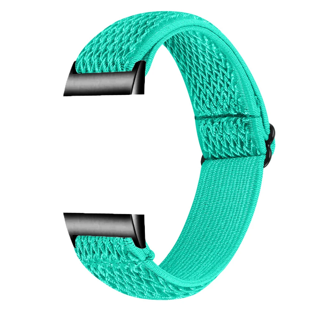 Essidi New Nylon Elastic Bracelet Band Loop For Fitbit Charge 5 4 3 2 Woven Sports Watch Wrist Strap For Fitbit Charge 3 4 se 