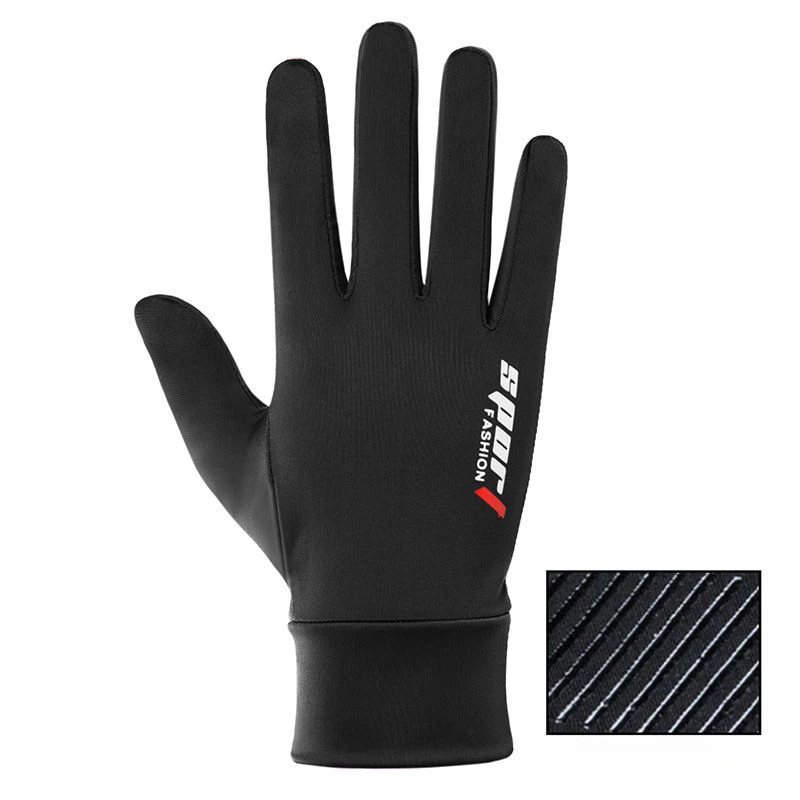 Summer Men Women Gloves Fishing Cycling Ice Silk Breathable Elastic Sun Protection Touchscreen Fitness Sports Driving Gloves 4