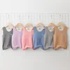 【LF】Kids Seamless Vest 100-170cm Teenager Keep Warm Tank Tops Sleeveless Undershirt for Spring Autumn 3