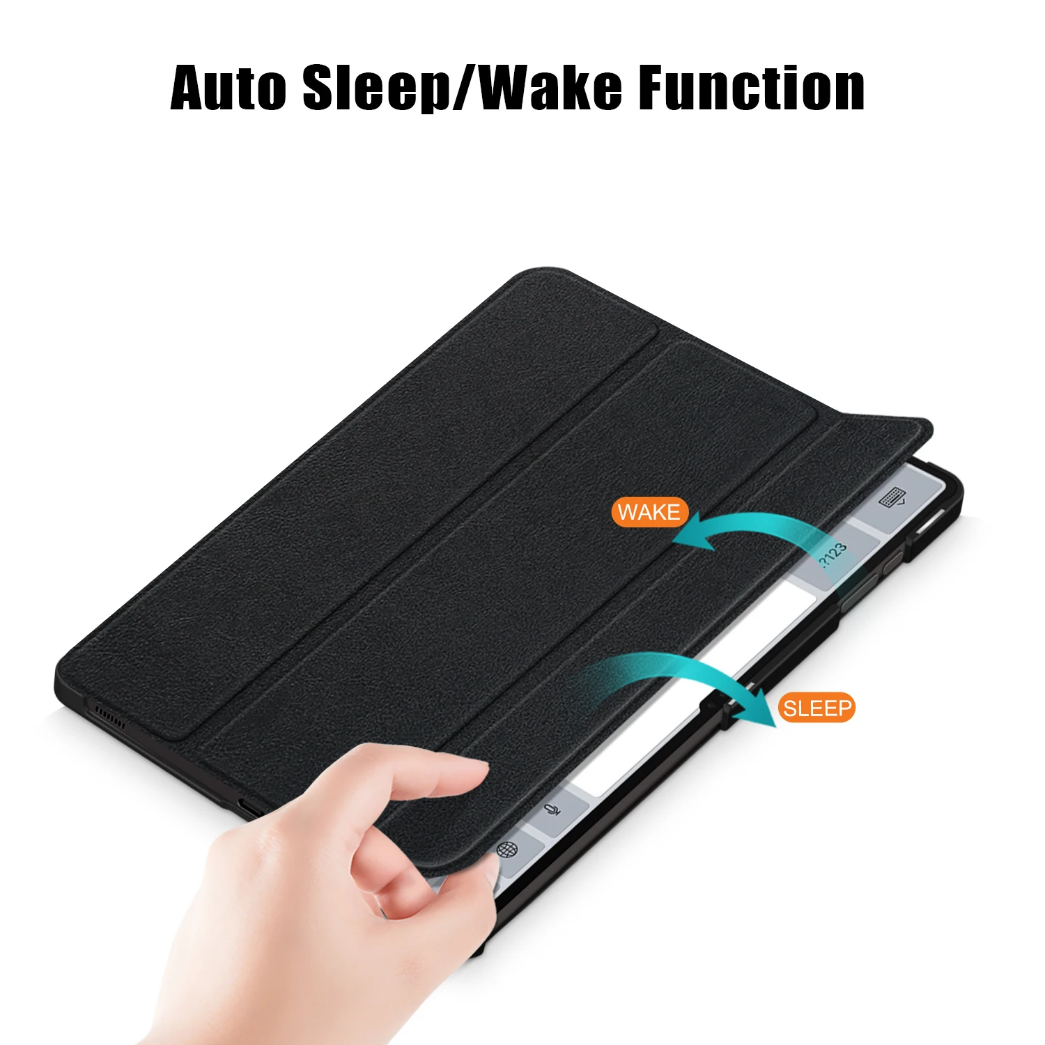 Ultra Slim Shockproof PU Leather Tablet Case - 14.6-Inch Protective Cover