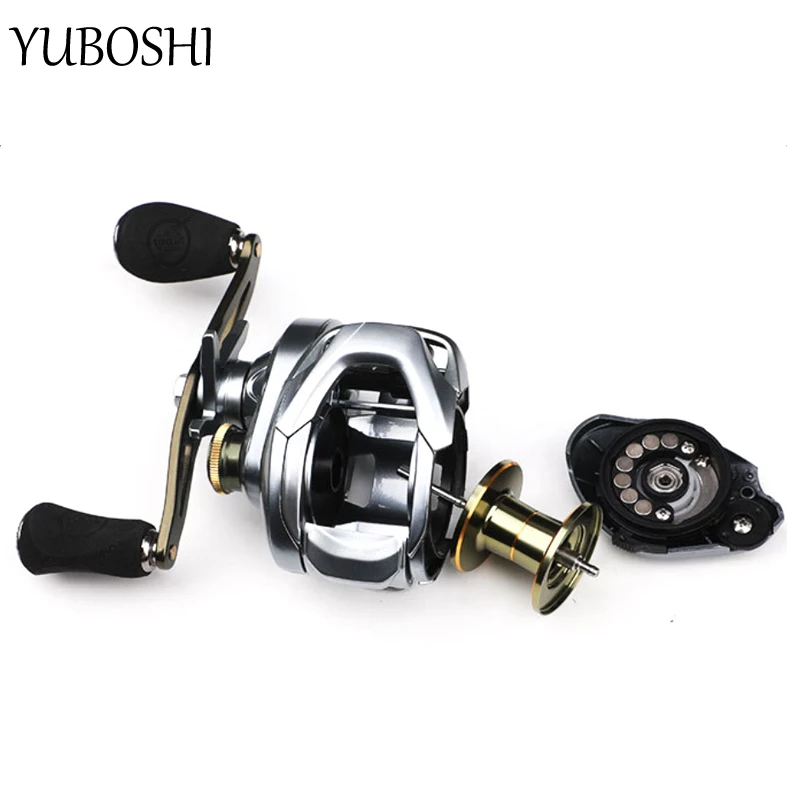 

YUBOSHI New Ultra light Metal Spool Advanced Baitcasting Fishing Reel 7.6:1/6.5:1 Gear Ratio Magnetic Brake System Fishing Wheel