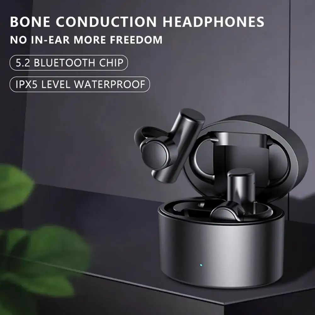 

Bone Conduction Earphone Low Latency Noise Canceling Waterproof Sweat-Proof Wireless Bluetooth-Compatible Headset Tws Earphone