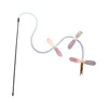 Creative Hose Sequin Dragonfly Cat Teaser Wand - Light & Color Combo, Interactive Self-Play Toy for Cats,