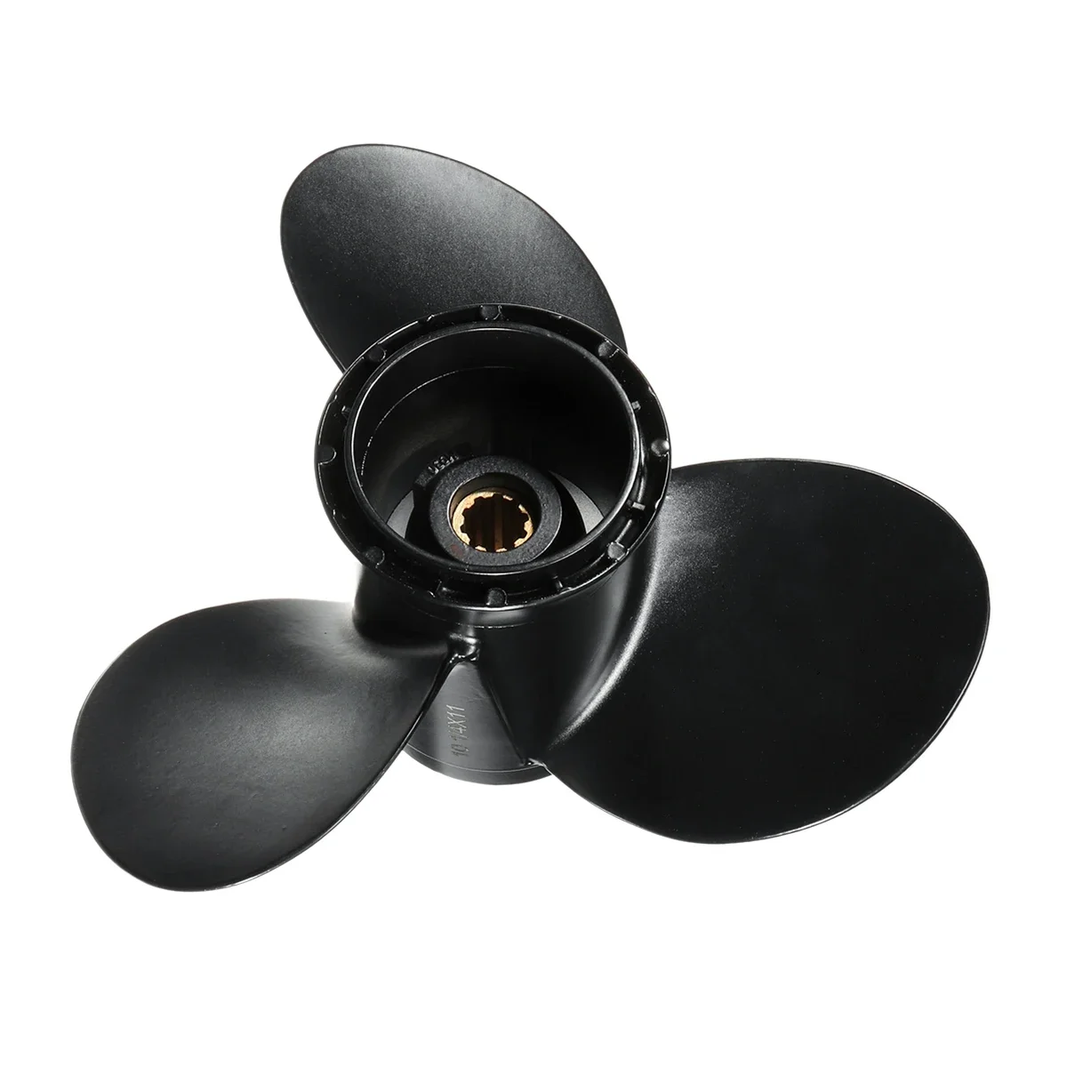 

For Suzuki 20-30HP 58100-96420-019 10 1/4 x 11 Aluminum Boat Outboard Propeller 10 Spline Tooths R Rotation 3 Blades Black