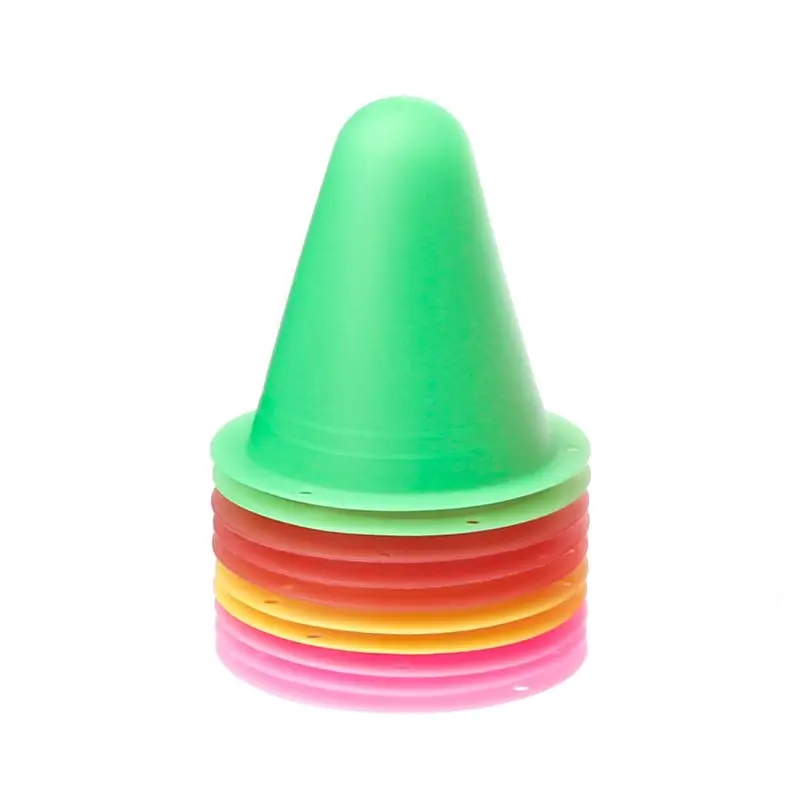 10 Pcs Skate Marker Cones Roller Football Soccer Training Equipment Marking Cup 094C
