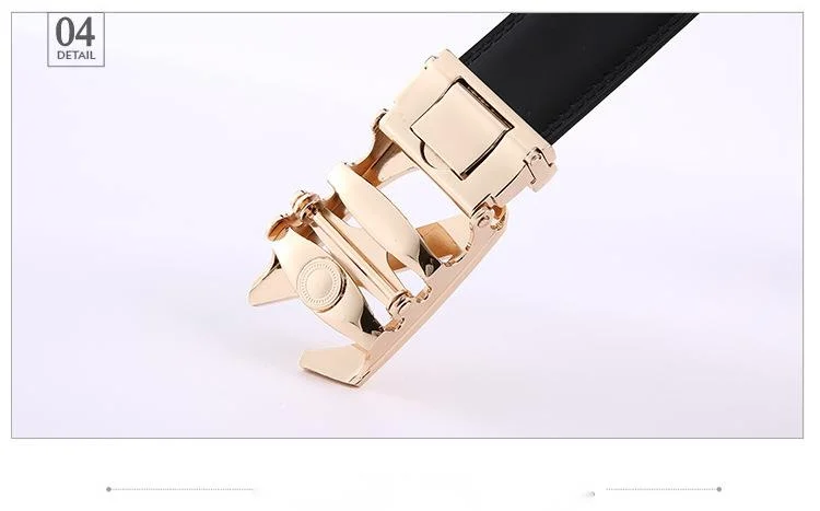 Automatic Buckle Belt For Men Elegant Business Leather Belt_voghion.com