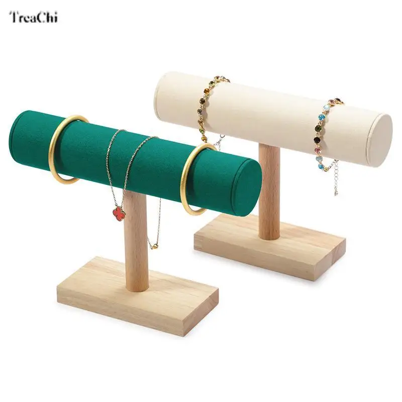 Solid Wood Bracelet Display Stand Beads Bracelet Bracelet I Rack Jewelry Storage Rack Jewelry Display Props
