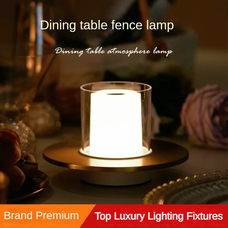 

Brand Luxury Dining Hall Candlelight Atmosphere Light Table Light Bar Decorative Table Light Romantic candlestick Night Lights