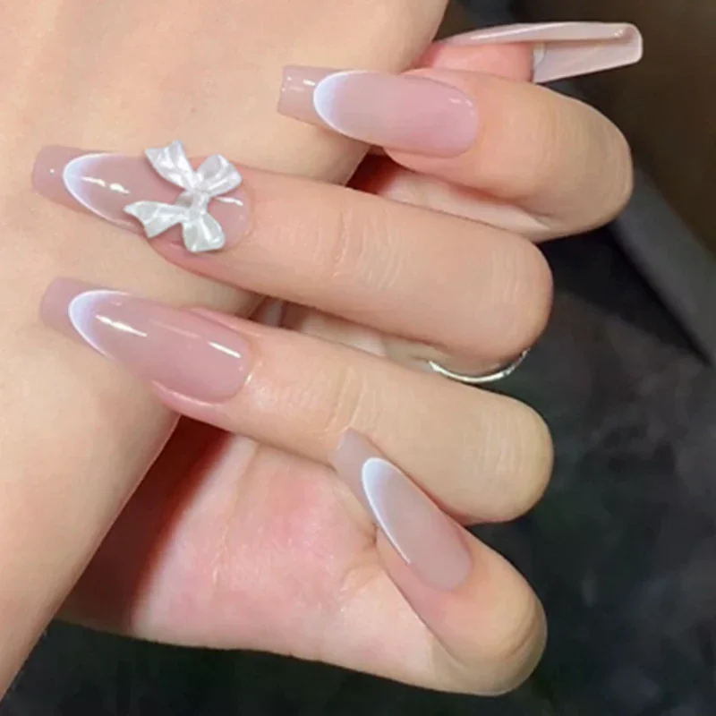 1Pc 3D Silicone Nail Mold - Heart Butterfly Bow Flower Shaped Template, DIY Nail Art Decorations Manicure Tool for UV Gel Polish