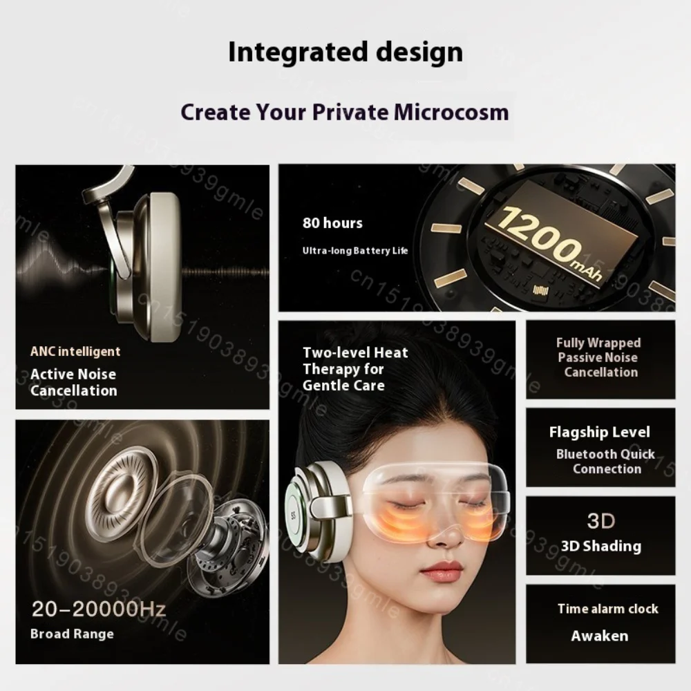 3 In 1 Hot Compress Eye Soothing Fatigue Relieving Eye Protection Device Noise Reduction Sound Insulation Rest Sleep Device