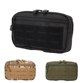 EDC Molle Tactical Pouch Waist Pack Compact Utility Pouches Waist Belt Bag Medical Bags Phone Case Hunting Accessories