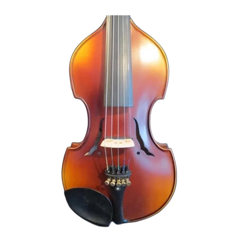 Solid wood Baroque style brown color 4/5strings electric violin 4/4 +Acoustic violin
