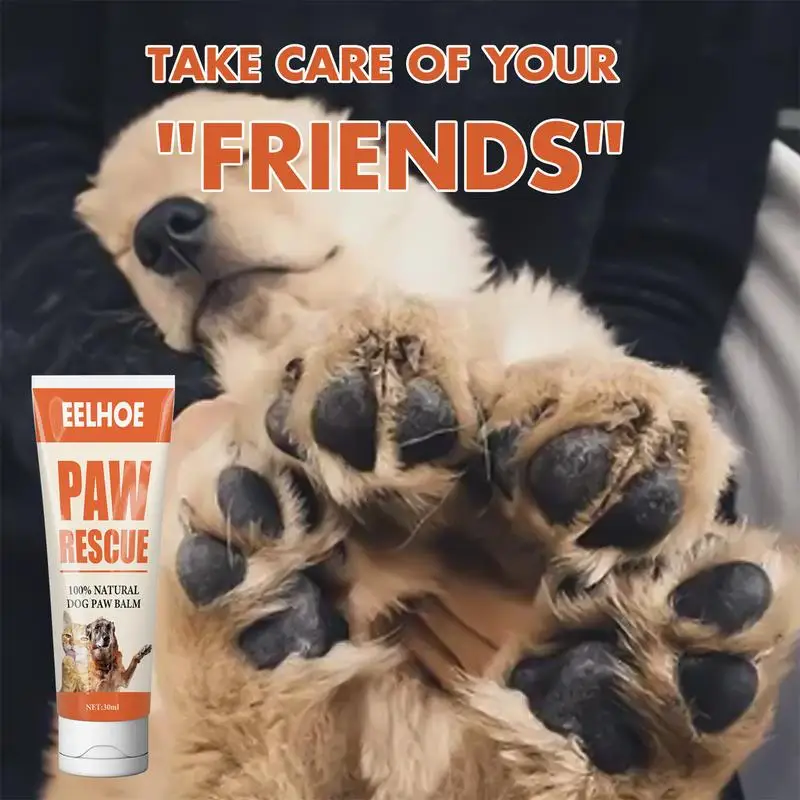 Pet Paw Balm Natural Dog Paw Repairing Balm Pet Care Soother For Cracked Paws 30ml Dog Cat Butter Nose Balm Moisturizer Cream And For Dogs