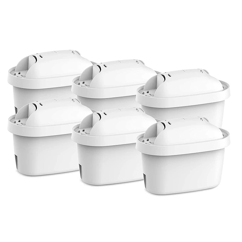 6 Pz (Non Per Brocche Waterdrop) Compatibile Per Tutte Le Brita Maxtra + Jug, Per Brita Bollitore Cartuccia Filtro Universale