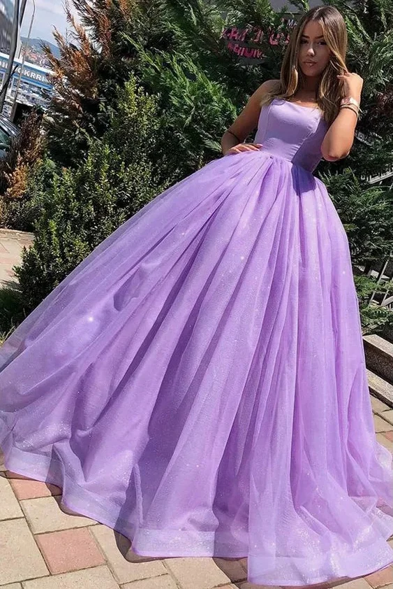 Ball Gown Quinceanera Dresses Spaghetti Straps Tulle vestidos de 15 a&ntilde;os Long robe de bal debutante Sweep Train