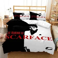 3D Print Tony Montana Scarfaces Bedding Set Twin Queen Size Duvet Cover Set Pillowcase Bed Home Textileextile Boys Girls Adult 1