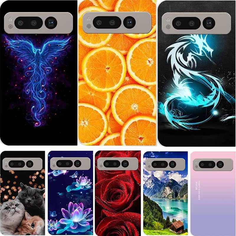 Per Google Pixel Fold Phone Case Clear Hard Plastic Trasparente Pc Funda Per Google Pixel Fold Flip Back Cover Case 7.6 "Coque