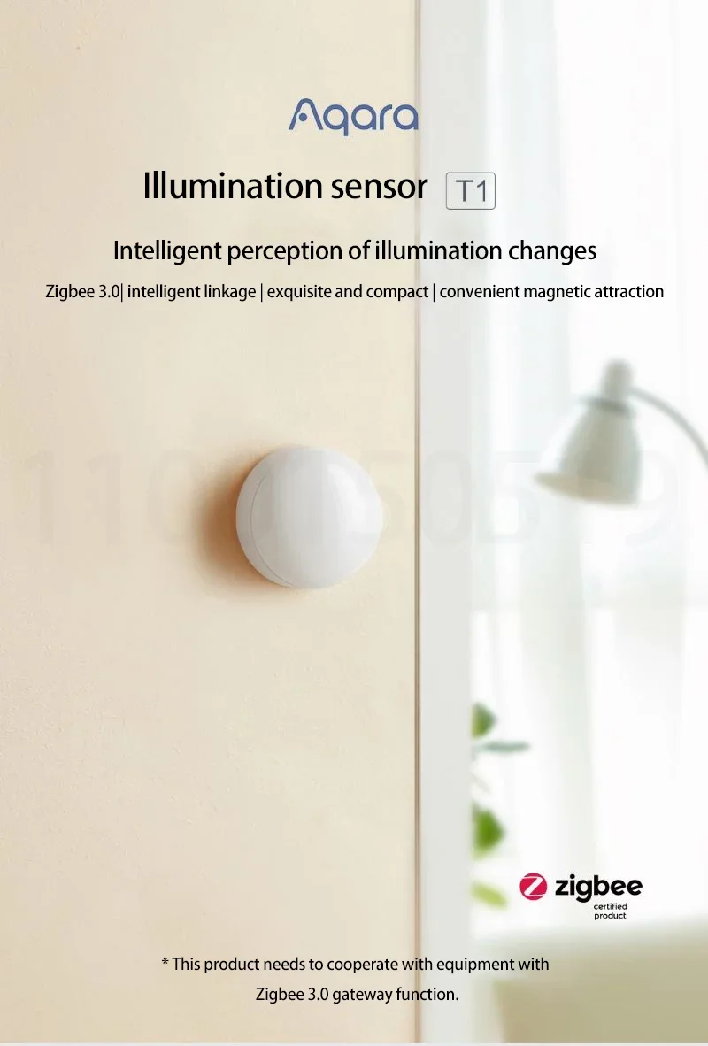 inteligente, detector de luz, controle APP por