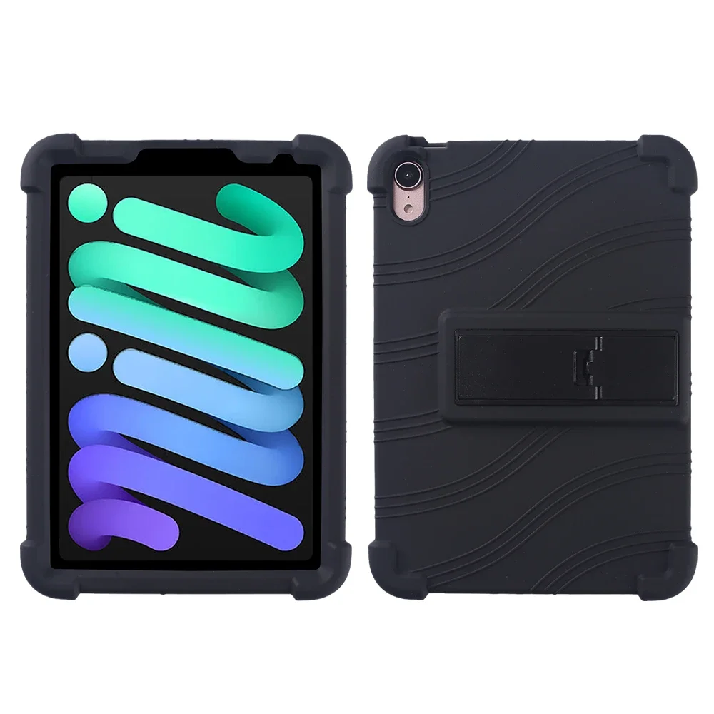 Enhanced Silicone Shockproof Case with Kickstand and Reinforced Corners for Kids