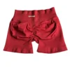 Impact Shorts with Logo 4.5'' Low Waist Seamless Yoga Shorts Scrunch Bum Gym Shorts Workout Biker Short Stretch Fitness Short 4