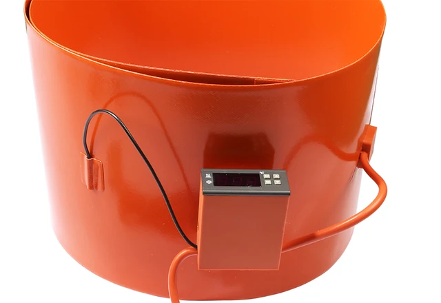 200L Silicone Band Drum Heater Blanket Oil Biodiesel Plastic Metal Barrel  Gas Tank With digital temperature