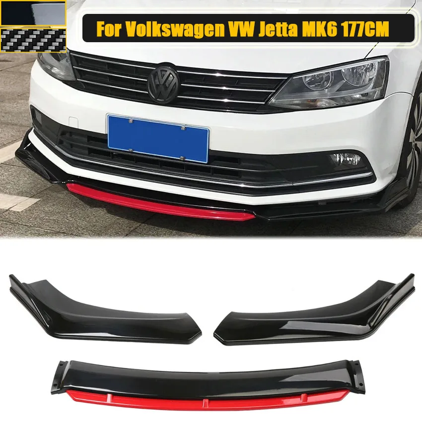 

For Volkswagen VW Jetta MK6 MK7 Front Bumper Lip Side Splitter Diffuser Body Kit Spoiler Guards Deflector Car Accessories