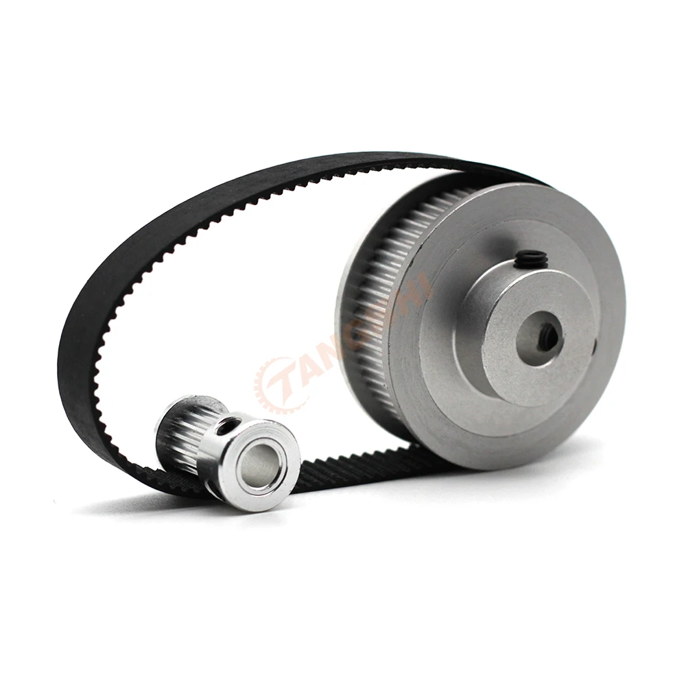 GT2 Timing Pulley Kit 40 Teeth 20 Teeth 1:2 Reduction Ratio Width 10mm Tensioning Wheel Synchronous 3D Printer 2GT 40T 20T timing belt pulley,timing pulley