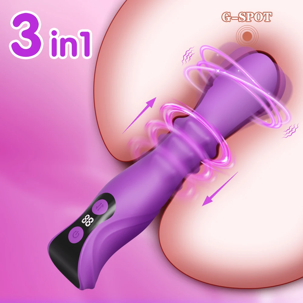 Teleskopischer 3 In 1 G-punkt Und Klitorisvibrator_voghion.com