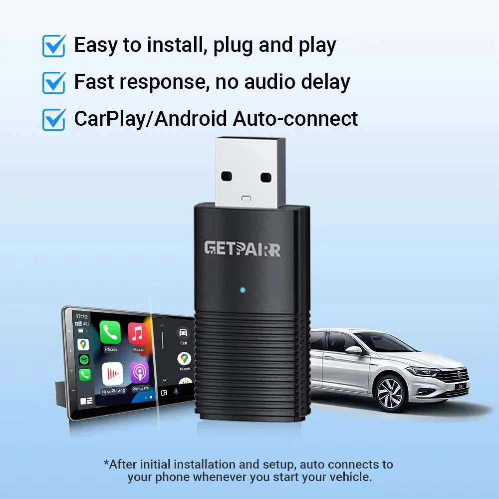 GETPAIRR ワイヤレス　CarPlay&Android Auto Wireless CarPlay & Android Auto with HDMI Multimedia