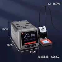 YCS S1-160W Automatic Sleep Soldering Iron Soldering Station Compatible with 245/210/115 Repair Welding Station 120W Tools Set 5