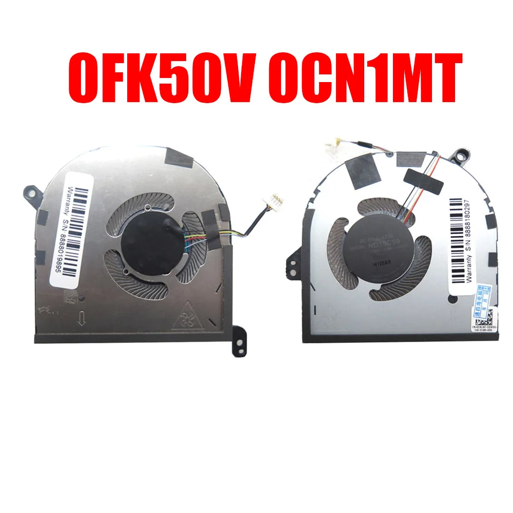 0FK50V 0CN1MT Laptop Fan For DELL For XPS 15 9510 For Precision 5560 FK50V CN1MT EG50050S1-CG31-S9A EG50050S1-CG01-S9A DC5V 0.38