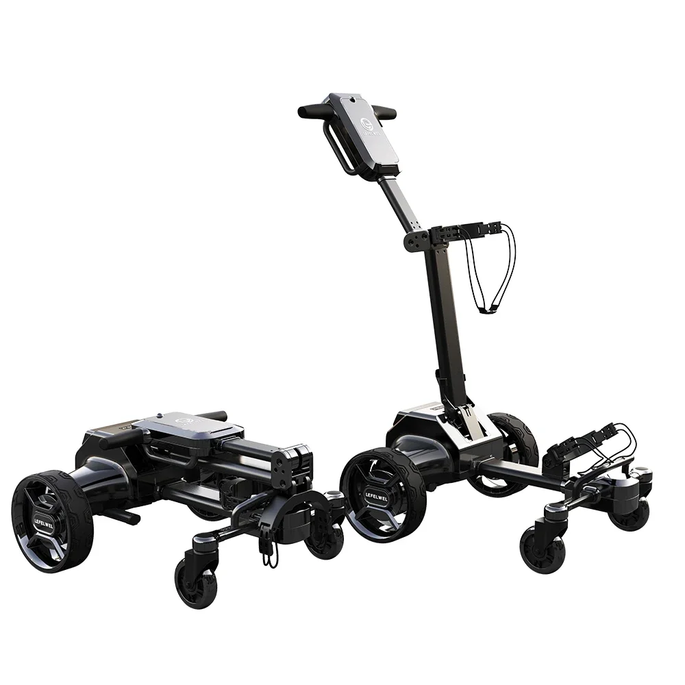 Portable High Quality Electric Golf 45km Battery Life 2kg Battery Weight Electric Golf Trolley for Courses