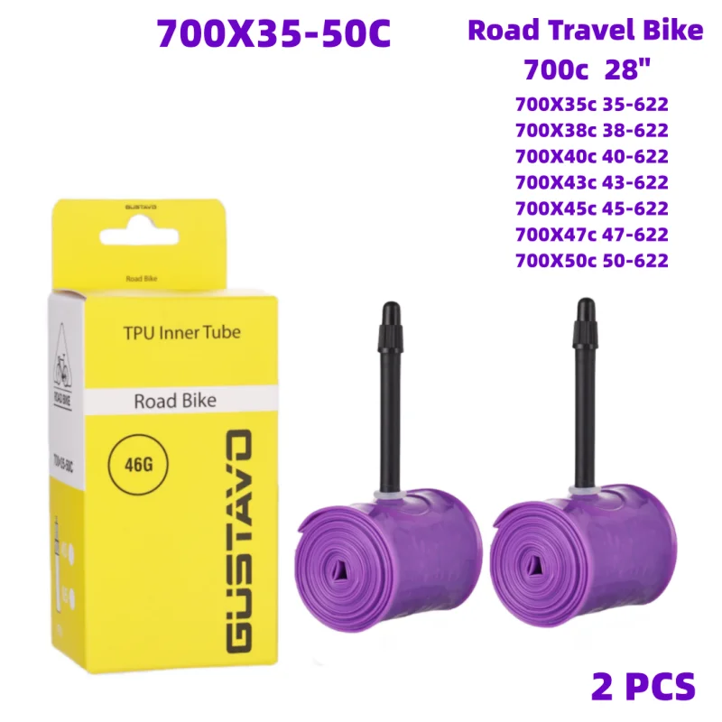 Eco-Friendly TPU Road & Gravel Bike Inner Tube with French Valve