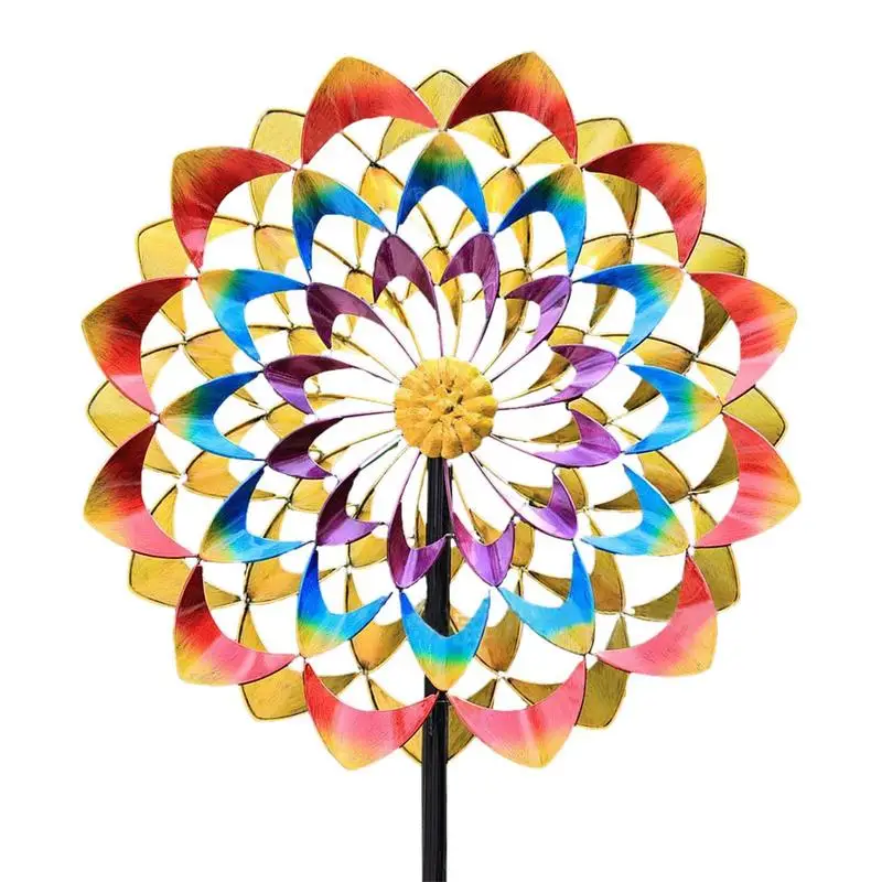 

Wind Rotating Windmill Harlow Rotating Spinner Gardening Plug Wind Spinners Garden Decor Kinetic Wind Spinner For Lawn Garden