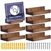 Wood Vinyl Record Shelf Wall Mount, Small Wall Record Holder Display Shelf, Vinyl Record Shelves Record Album Display Holder 4