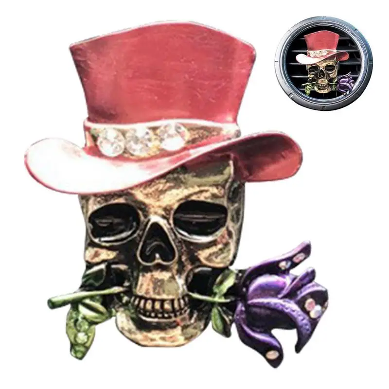 

Car Air Fresheners Vent Clips Air Vent Clips Car Ornament Rose Skull Air Vent Clips Air Freshener Odor Eliminator Lasting Car