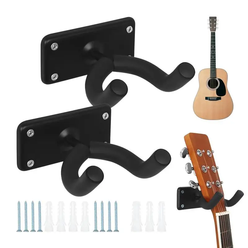 

Guitar Mount 2pcs Guitar Mounts For Walls Square Display Stand Good Display Shock Absorption Easy Installation Stability For